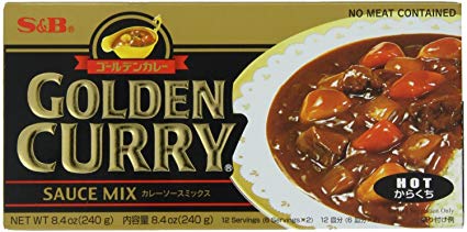 S&B Golden Curry Sauce Mix, Hot, 8.4-Ounce (Pack of 5)