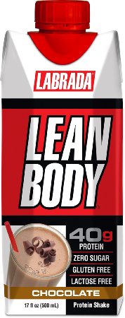 Labrada Nutrition Lean Body, Ready to Drink Chocolate, 17-Ounce, Pack of 12