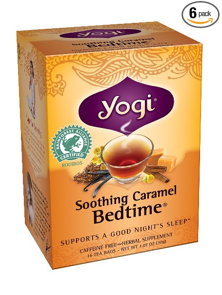 Yogi Soothing Caramel Bedtime Tea 16 Tea Bags Pack of 6