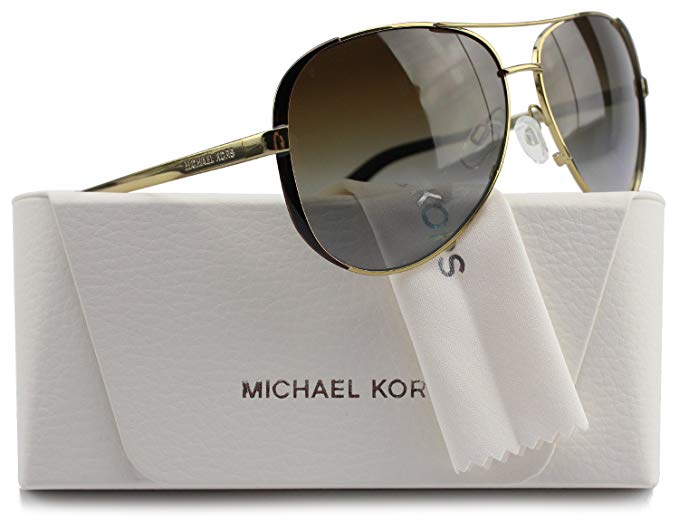 Michael Kors MK5004 Chelsea Aviator Polarized Sunglasses Gold w/Brown Gradient (1014/T5) MK 5004 1014T5 59mm Authentic