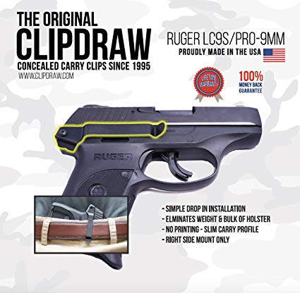 ClipDraw Concealed Carry Gun Clip, Low Profile Slim