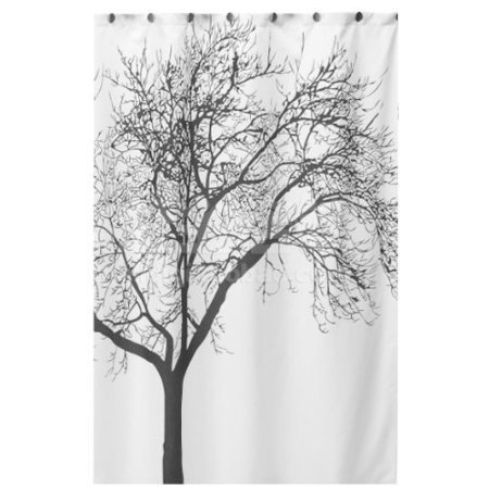 Dozenegg Waterproof Shower Curtain With Tree Design 180 cm X 180 cm