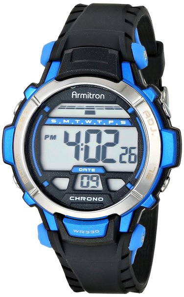 Armitron Sport Unisex 45/7036 Digital Chronograph Resin Strap Watch