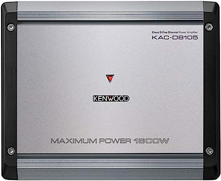 Kenwood KAC-D8105 Class D 5-Channel Power Amplifier, For Car, Grey