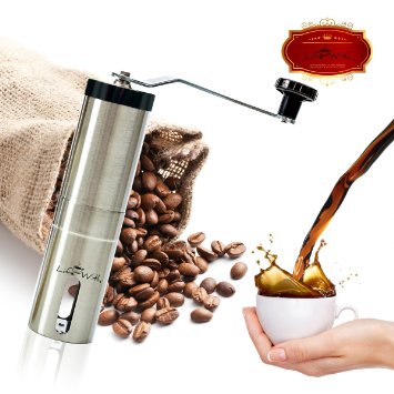 Manual Coffee Grinder Best for Traveler Stainless Steel Conical Hand Mill Easy to Carry Fresh Grinders For Home Adjustable hand crank