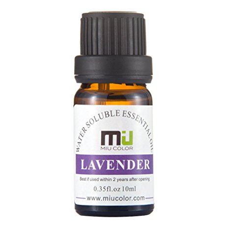 Lavender Aromatherapy Essential Oils - 100% Pure Water Soluble and Therapeutic Grade by MIU COLOR, 10ml