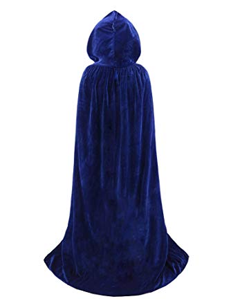 TULIPTREND Full Length Hooded Cloak Christmas Halloween Cosplay Costume Party Cape
