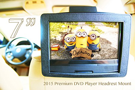 2015 Premium High Quality Heavy Duty Car Headrest & Airplane Tray Table Mount Holder for 7" Portable DVD players