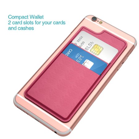 dodocool Self Adhesive Stick-on Wallet Credit Card Holder for iPhone 7 / 7 Plus 6 / 6 Plus Samsung LG HTC