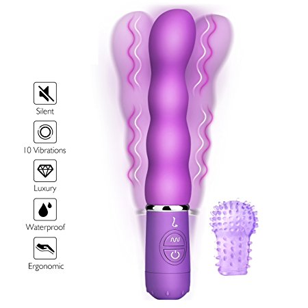 Pictek Wireless G-spot Vibrator, 10 Speed Powerful Motor Silicone Waterproof Battery Operated Vaginal and Clitoral Stimulator Massager Adult Sex Toy - for Men, Women or Couples(Battery Not Included)