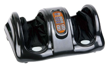 Carepeutic KH385L-B Deluxe Hand-touch Kneading Rolling Shiatsu Foot Massager for Tension and Fatigue Relief, Black