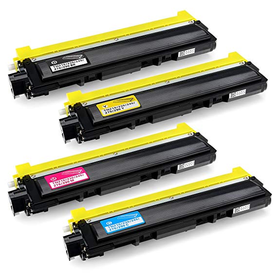 Office World Compatible Toner Cartridge Replacement for Brother TN210 TN-210 (1 Black, 1 Cyan, 1 Magenta, 1 Yellow), Work with Brother MFC-9320CW MFC-9325CW MFC-9120CN HL-3070CW HL-3075CW HL-3040CN