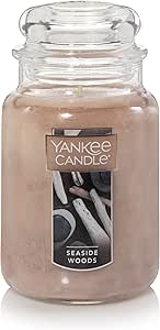 Yankee Candle Seaside Woods Scented, Classic 22oz Large Jar Single Wick Candle, Over 110 Hours of Burn Time