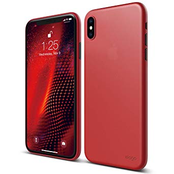 elago Inner Core Series for iPhone Xs Max case [Red] – [Thinnest and Lightest][Prevent Discoloration][Support Wireless Charging][Only Protects Against Scratches] Compatible with iPhone Xs Max (2018)