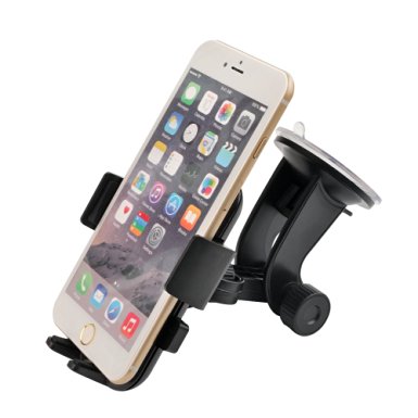 Car Mount, GFKing® Smartphone Car Mount Holder Cradle for Amazon Fire Phone and iPhone 6 6  6s 6s  5 5S 5C 4 4S ,Samsung Galaxy S5 S4 S3 ,Note 3 and all Smartphones