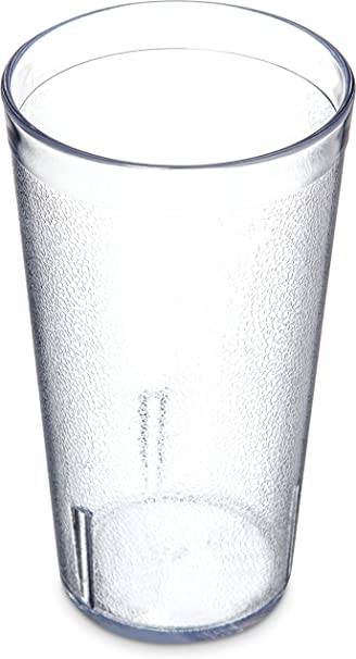 Carlisle 5216-207 Stackable Shatter-Resistant Plastic Tumbler, 16 oz., Clear (Case of 24)