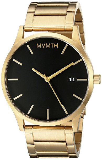MVMT Watches Gold Case with Gold Stainless Steel Bracelet Mens Watch