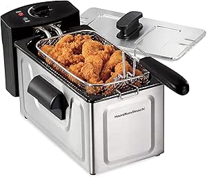 Hamilton Beach 35210 8 Cup Deep Fryer, Stainless Steel