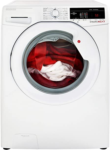 Hoover DXOA69LW3 Freestanding Washing Machine, NFC Connected, 9Kg Load, 1600rpm spin, White