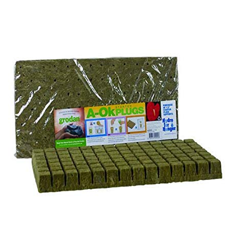 Grodan Rockwool Cubes (2 X 2 X 1.5 Inches) 50 Per Sheet