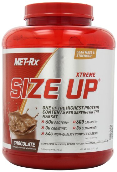 MET-Rx Size Up Gainer Chocolate, 6 pound