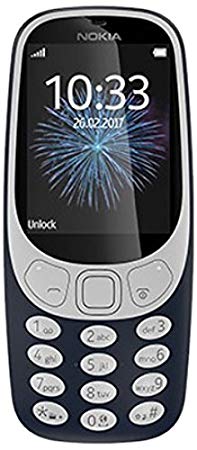 Vodafone 3310 Nokia 2G Pay As You Go Smartphone Locked to Vodafone Network - Dark Blue