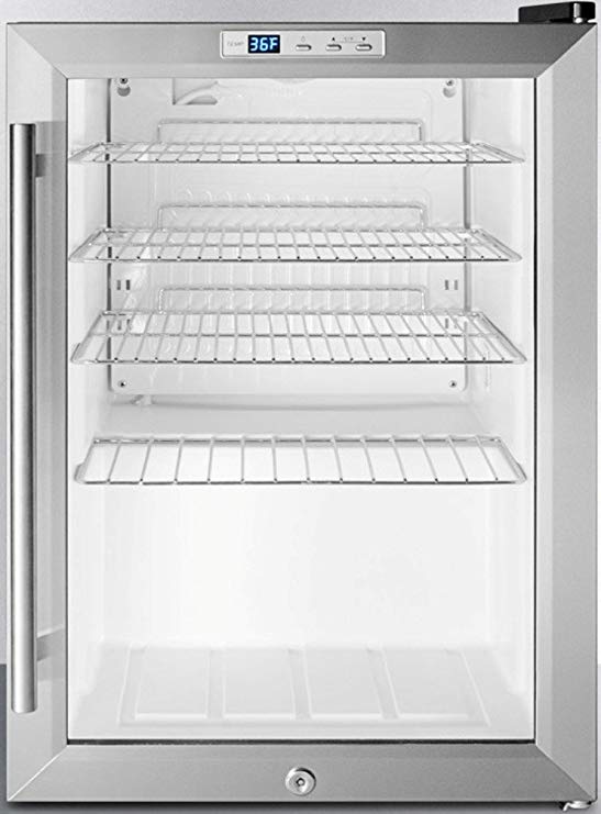 Summit Appliance  SCR312L Countertop Beverage Refrigeration, Glass/Black