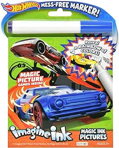 Bendon Coloring and Activity Book Imagine Ink, Mess Free (Hot Wheels)