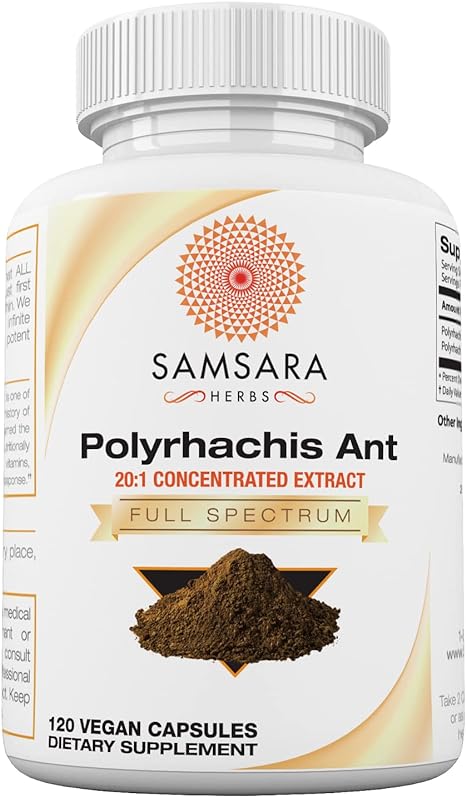 Samsara Herbs Polyrhachis Ant (120 Capsules)