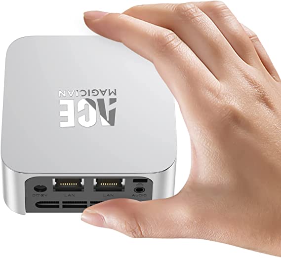 ACEMAGICIAN Mini PC Computer Windows 11Pro, Intel 12th Gen N95 T8PLUS(up to 3.4GHz) 8GB LPDDR5 256GB M.2 SSD Desktop Computers, Micro PC Support 4K UHD, Dual Gigabit Ethernet,3 HDMI,2.4G/5G WiFi,BT4.2