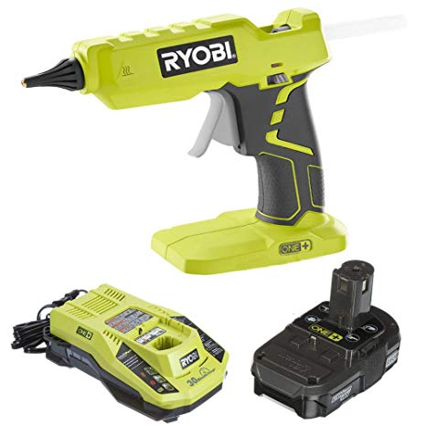 Ryobi Glue Gun P305 with Charger & Lithium-ion battery P128