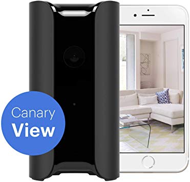 Canary View Black - Indoor Home Security Camera | Baby Monitor | Works with Alexa | 1080p Full HD IP WiFi Camera | Person Detection | Motion Detector | Night Vision | Pet Camera