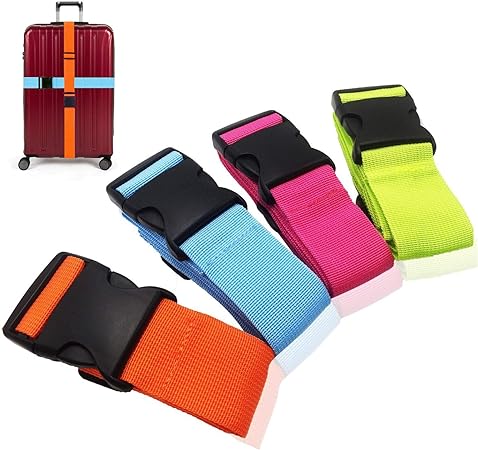 Luggage Straps Suitcase Belts Travel Accessories Bag Straps by Amison, 4 PCS