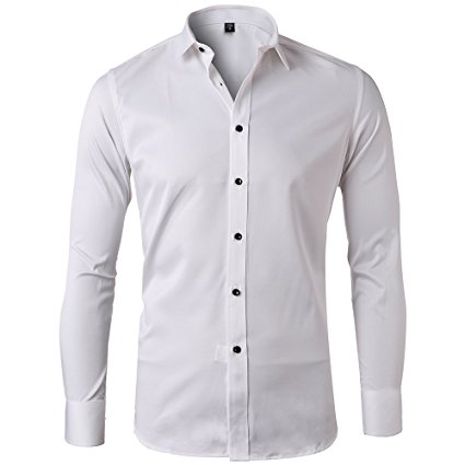 Men's dress shirts Bamboo fiber shirts Casual&Slim Business shirts FLYHAWK