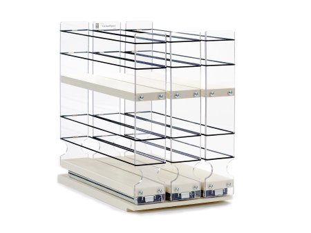 Vertical Spice - 222x2x11 DC - Spice Rack - Cabinet Mounted- 3 Drawers - 36 Capacity - New and Unique