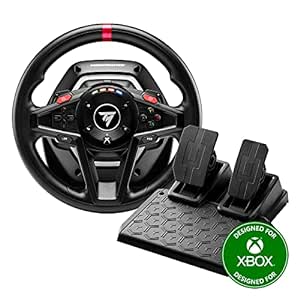 Thrustmaster T128 - Force-Feedback-Rennlenkrad mit Magnetischen Pedalen, Xbox Series X|S, Xbox One, PC