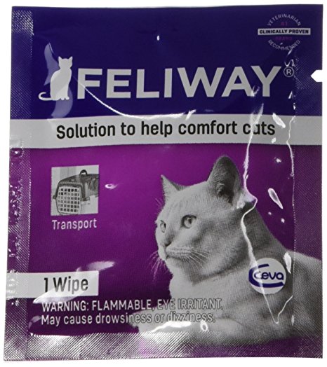 CEVA Animal Health C95660B 12 Count Feliway Wipes, All Sizes