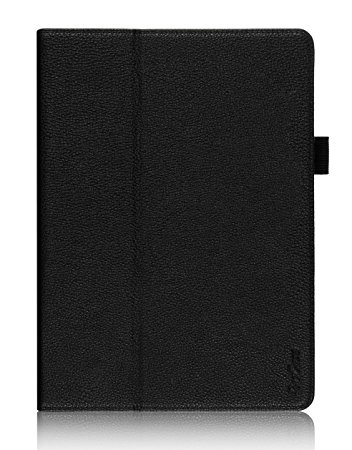 ProCase Samsung Galaxy Tab S 10.5 Case - Bi-Fold Flip Stand Cover Case exclusive for 2014 Galaxy Tab S Tablet (10.5 inch, SM-T800), with Hand Strap, auto Sleep/Wake (Black)