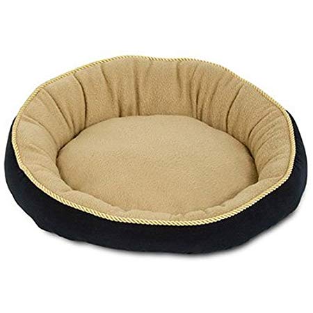 Aspen Pet 18" Round Bed With Eliptical Bolster Assorted Colors