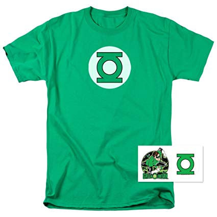 Popfunk Green Lantern Blackest Night Logo T Shirt & Exclusive Stickers
