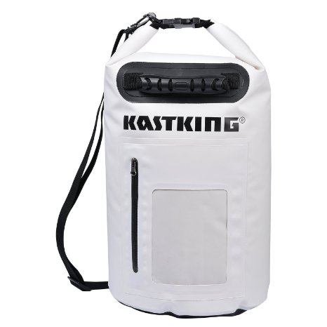 KastKing Dry Bag Waterproof Roll Top Type Duffel Bag with Zippered Compartment and Grab Handle