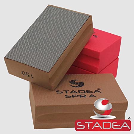 STADEA Diamond Hand Polishing Pad Electroplated Grit 150 for Granite Concrete Terazzo Polishing