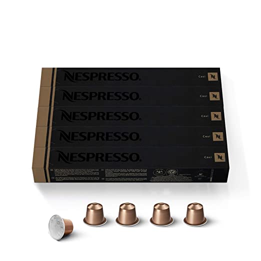 Nespresso Capsules OriginalLine, Cosi, Mild Roast Espresso Coffee, 50 Count Coffee Pods, Brews 1.35oz