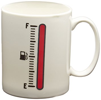 Fred & Friends TANK UP Heat-Sensitive Color Changing Fuel Gauge Mug