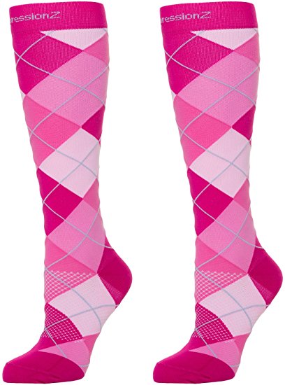 Compression Socks for Women & Men - Below Knee (30-40 mmHg) Graduated Compression to Improve Circulation   Relieve Pain   Enhance Stamina - Athletic Socks for Nurses, Maternity, Running, Diabetes
