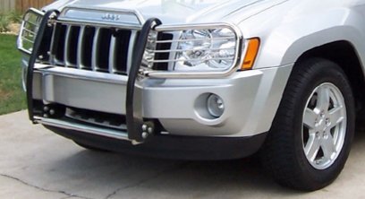 Jeep Grand Cherokee Brush Guard / Grille Guard Stainless Steel for the 2005, 2006, 2007, 2008, 2009, and 2010 Grand Cherokee