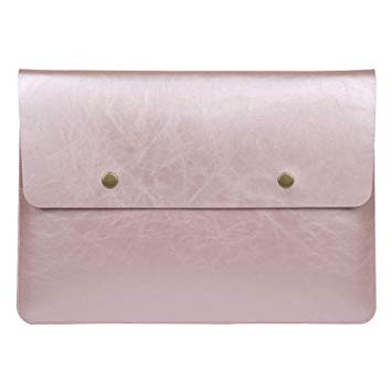 Soyan 13-Inch Retro Laptop Sleeve for MacBook Pro and MacBook Air 13.3 Inches, Fits Model A1466/A1502/A1425 (Rose Gold)