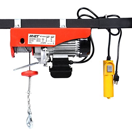 Goplus Lift Electric Hoist Garage Auto Shop Electric Wire Hoist Overhead Lift w/ Remote Control (880LBS)