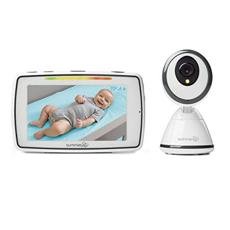 Summer Infant Baby Pixel 5.0 Inch Touchscreen Color Video Monitor, White, One Size