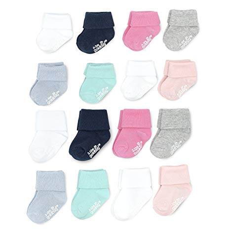 Goldbug Baby Girls 16-Pack Multi Size Socks